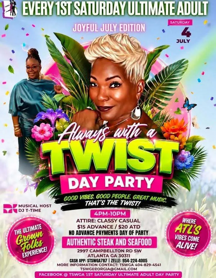 Always with a Twist Day Party - Joyful July Edition