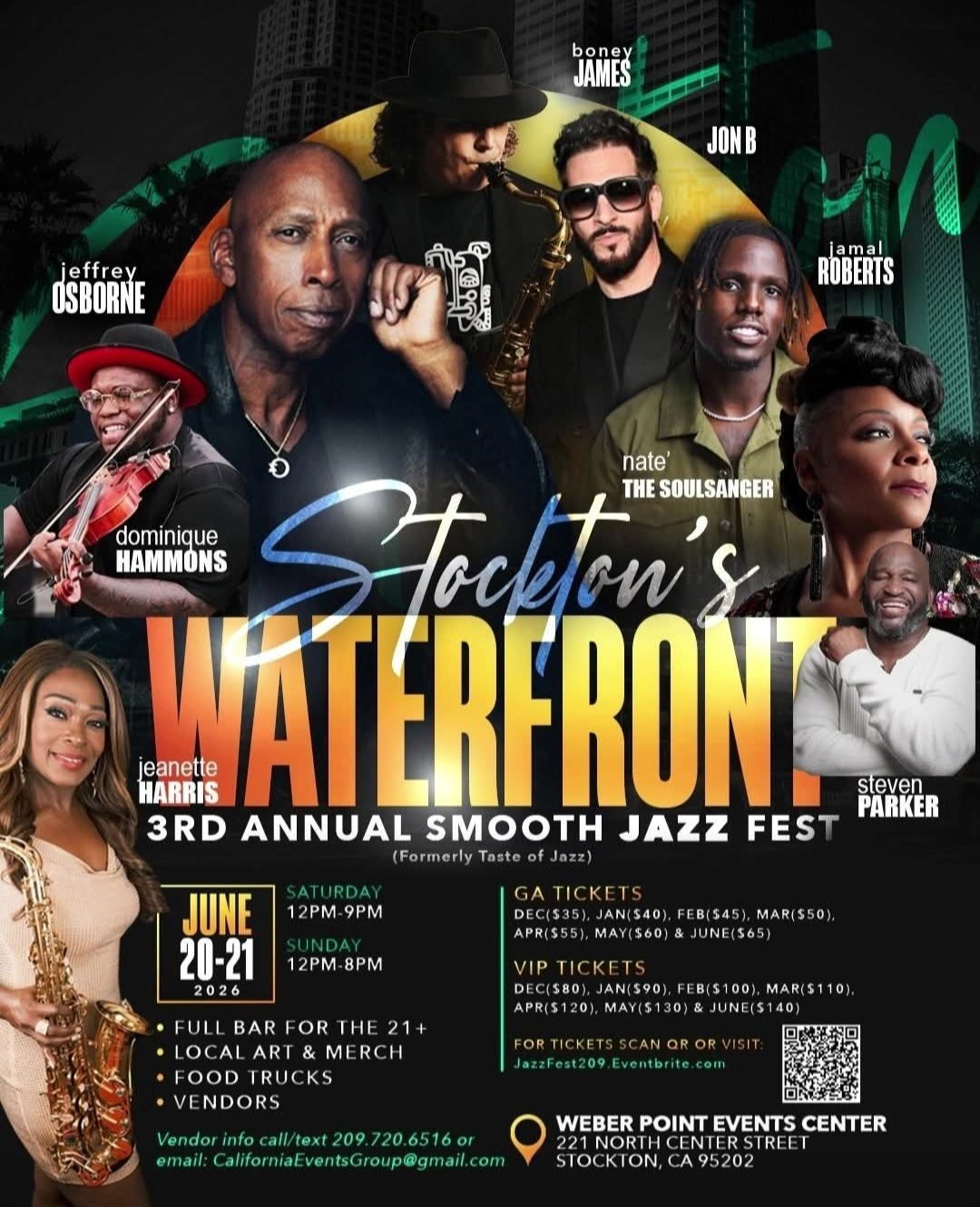 Stockton's Waterfront 3rd Annual Smooth Jazz Fest
