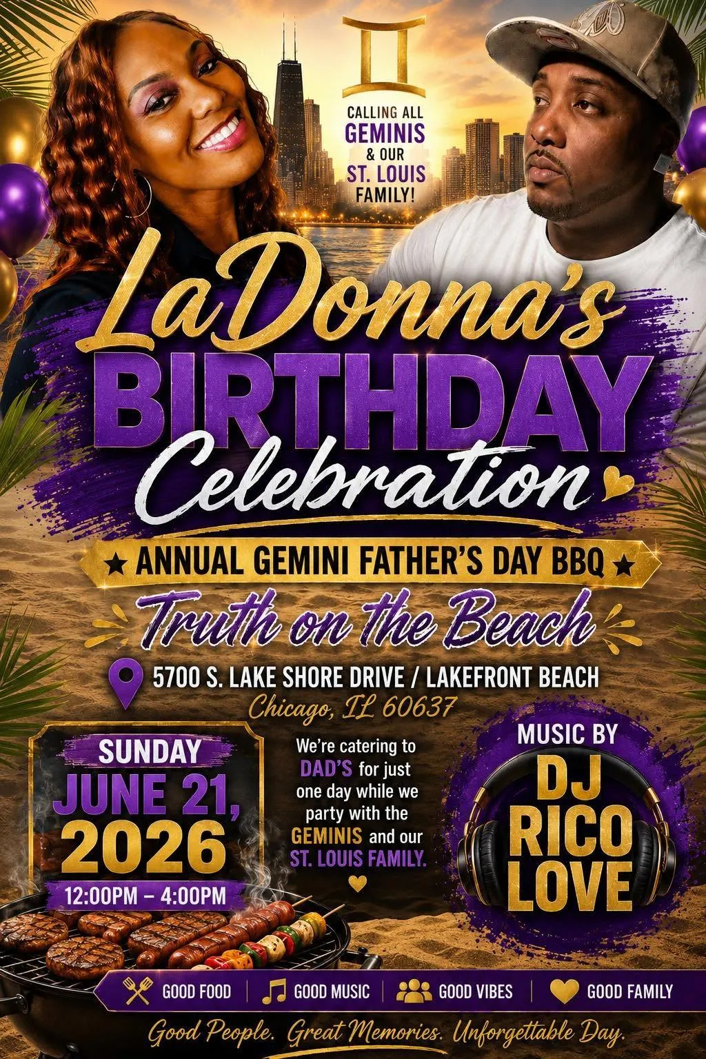 LaDonna's Birthday Celebration & Annual Gemini Father's Day BBQ