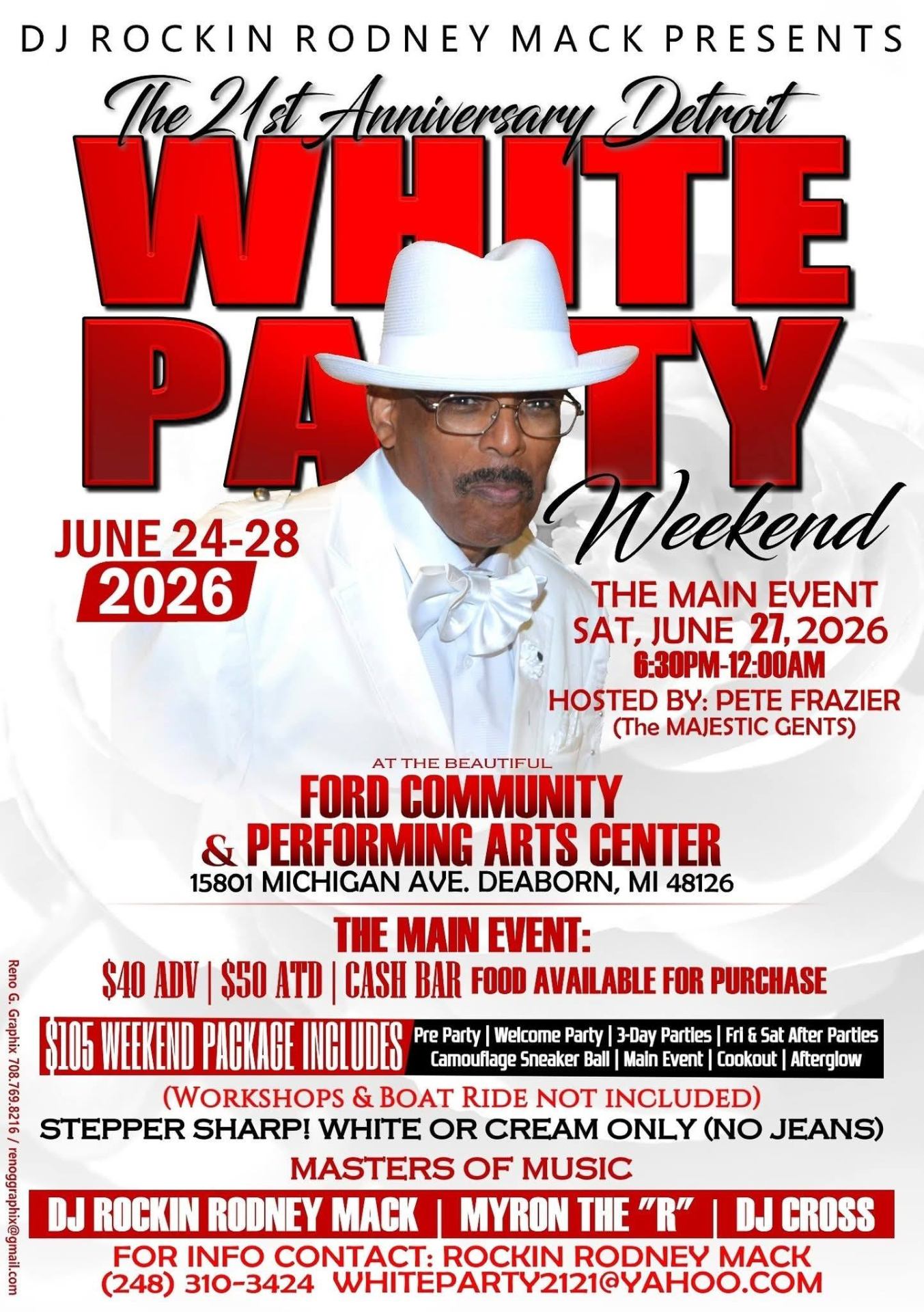 The 21st Anniversary Detroit WHITE PARTY Weekend