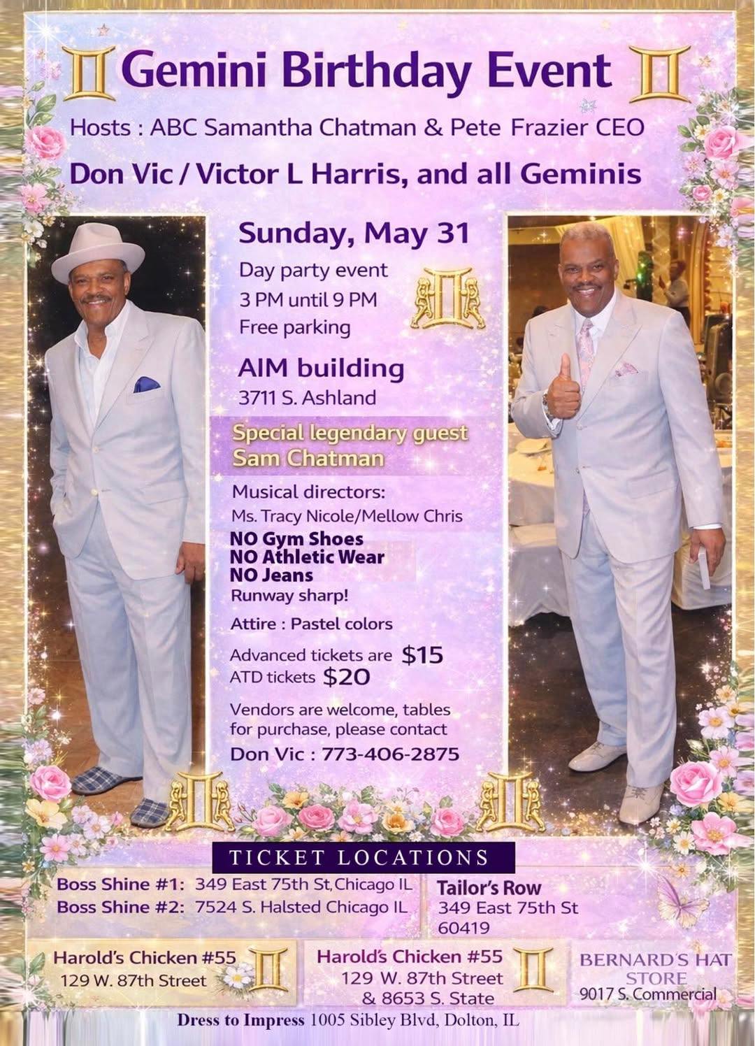 Gemini Birthday Event