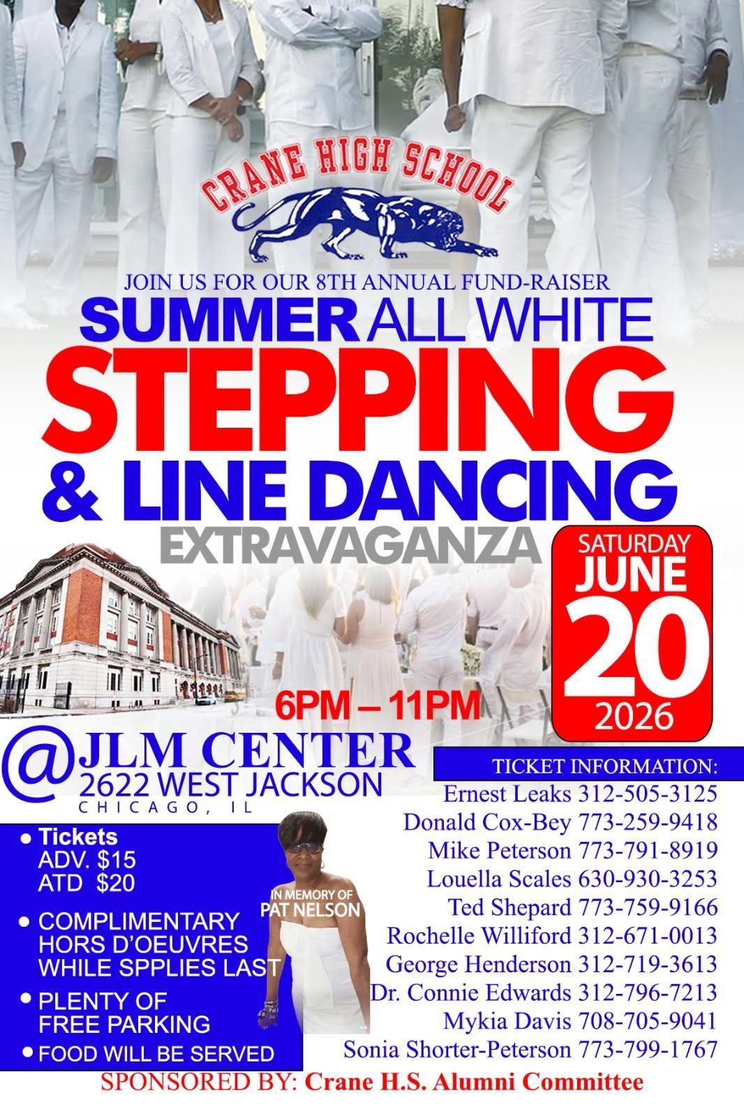 8th Annual Fund-Raiser Summer All White Stepping & Line Dancing Extravaganza