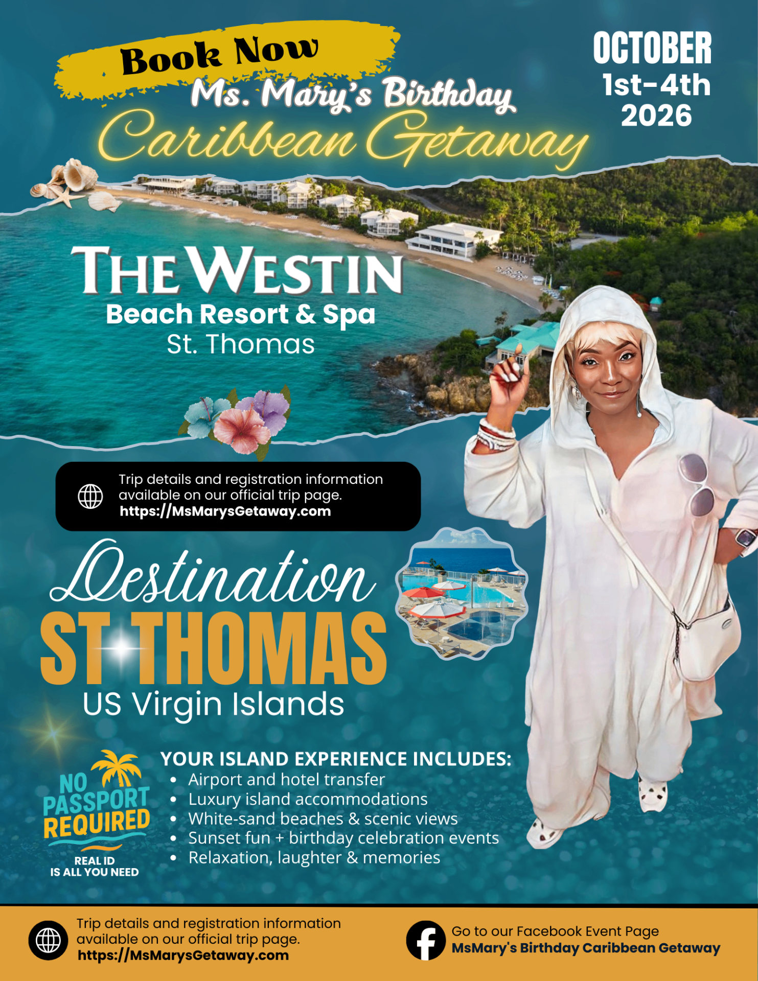 Ms. Mary's Birthday Caribbean Getaway