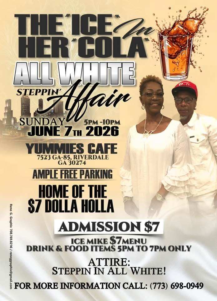 THE ICE In HER COLA ALL WHITE STEPPIN' Affair