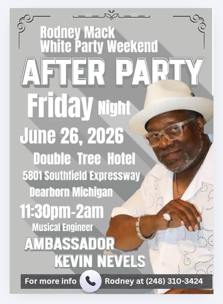 Rodney Mack White Party Weekend AFTER PARTY