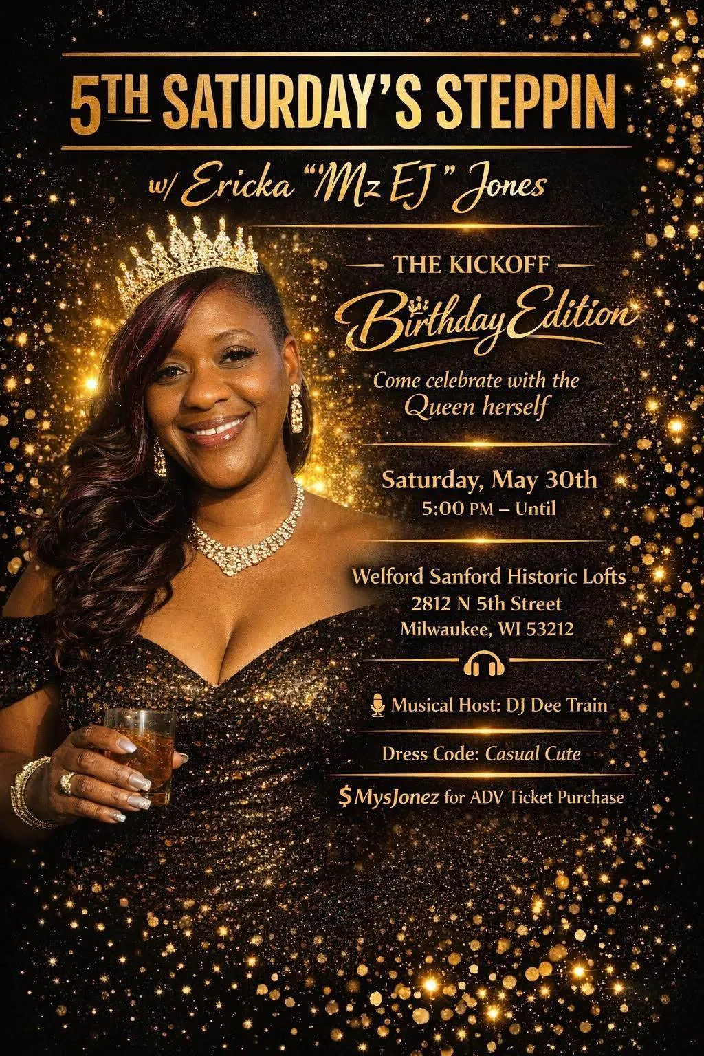 5th Saturday's Steppin w/ Ericka "Mz EJ" Jones: The Kickoff Birthday Edition