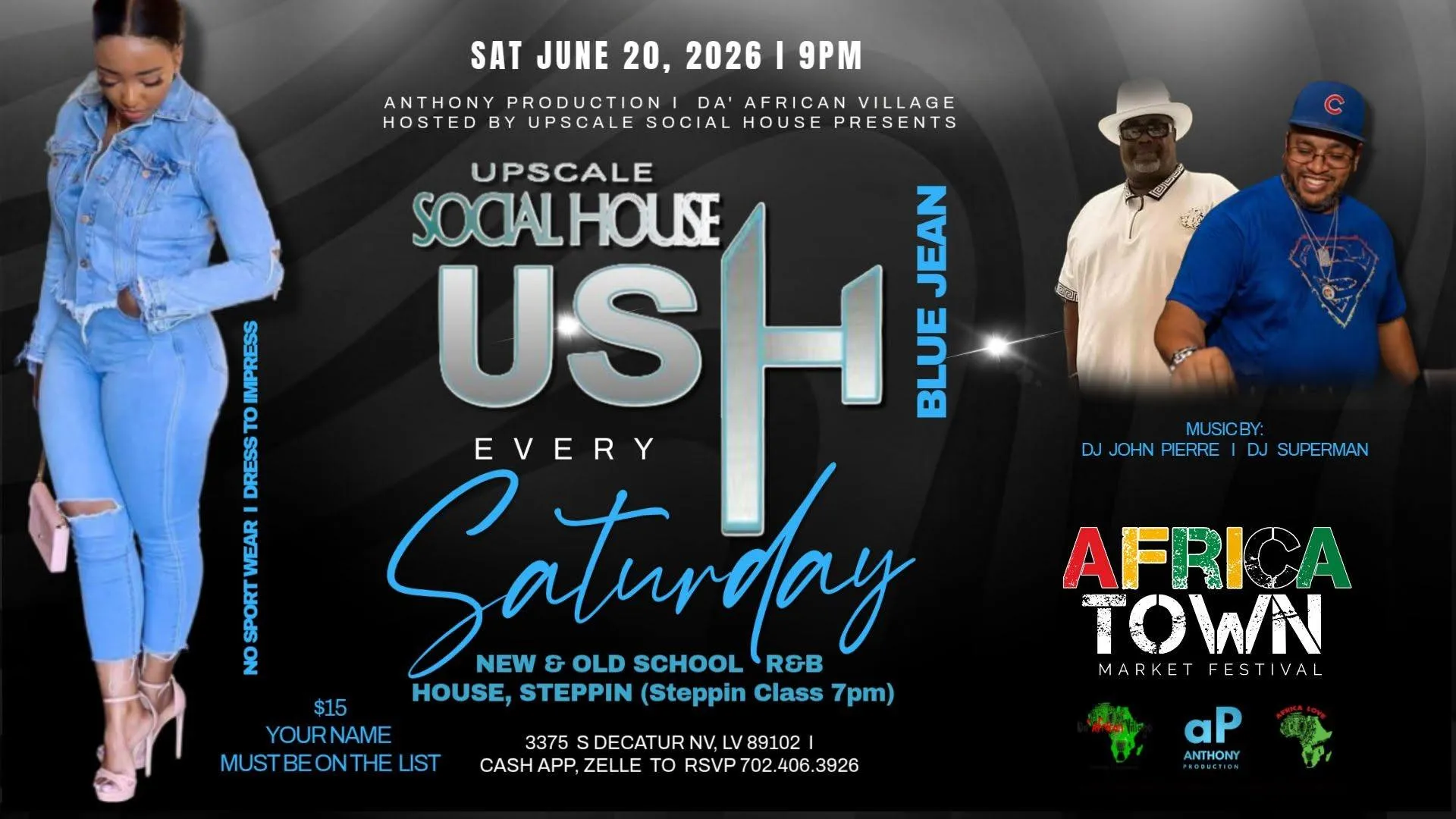 Upscale Social House Blue Jean Every Saturday