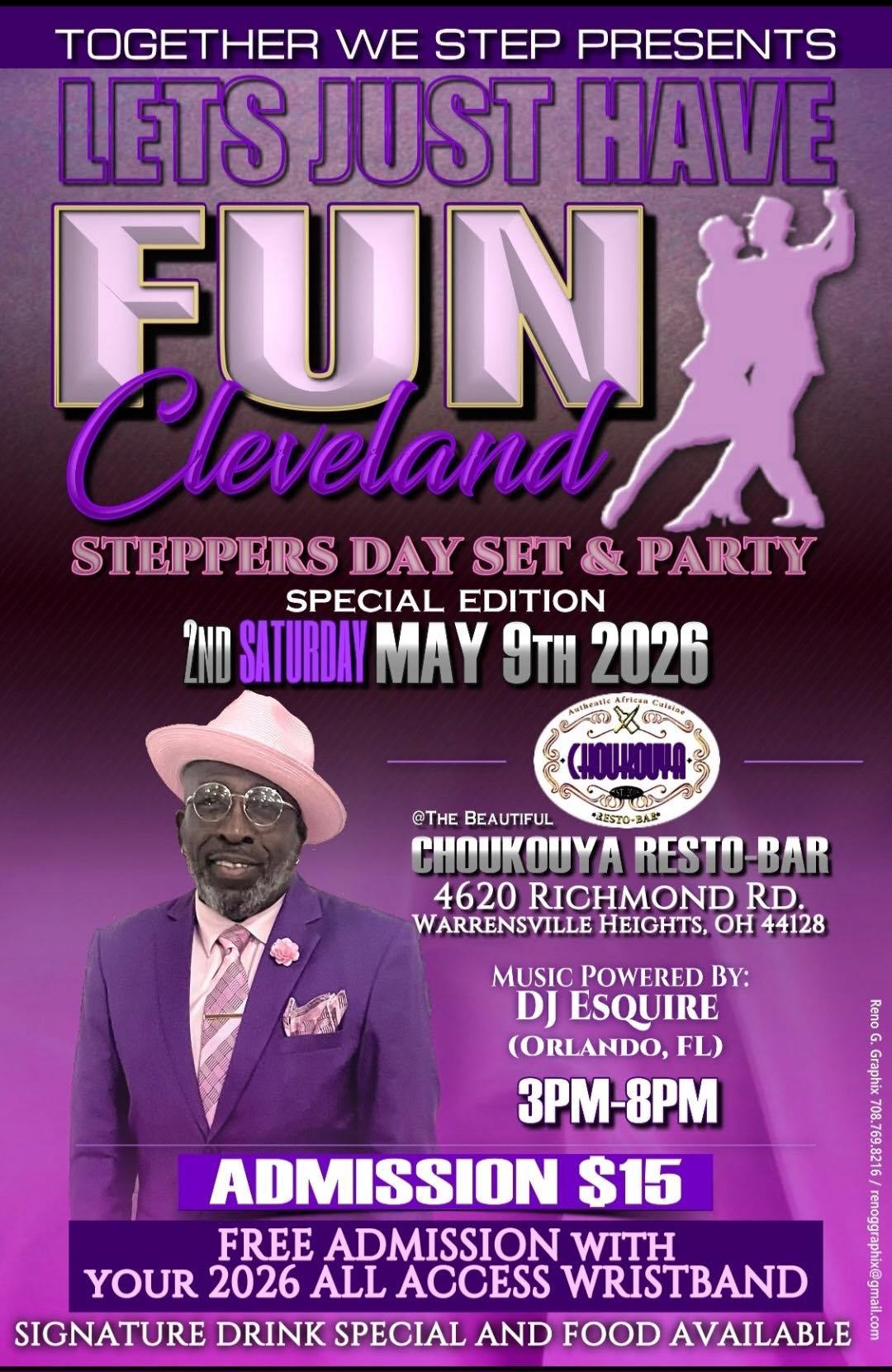 Lets Just Have Fun Cleveland Steppers Day Set & Party Special Edition