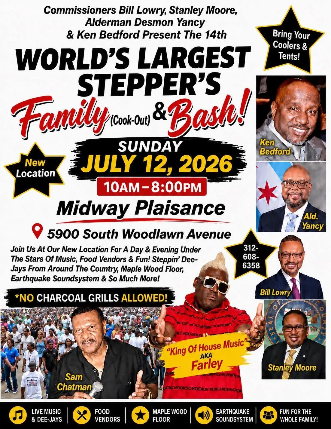 The 14th World's Largest Stepper's Family (Cook-Out) & Bash!