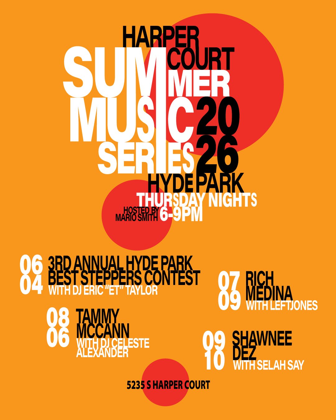 Harper Court Summer Music Series 2026