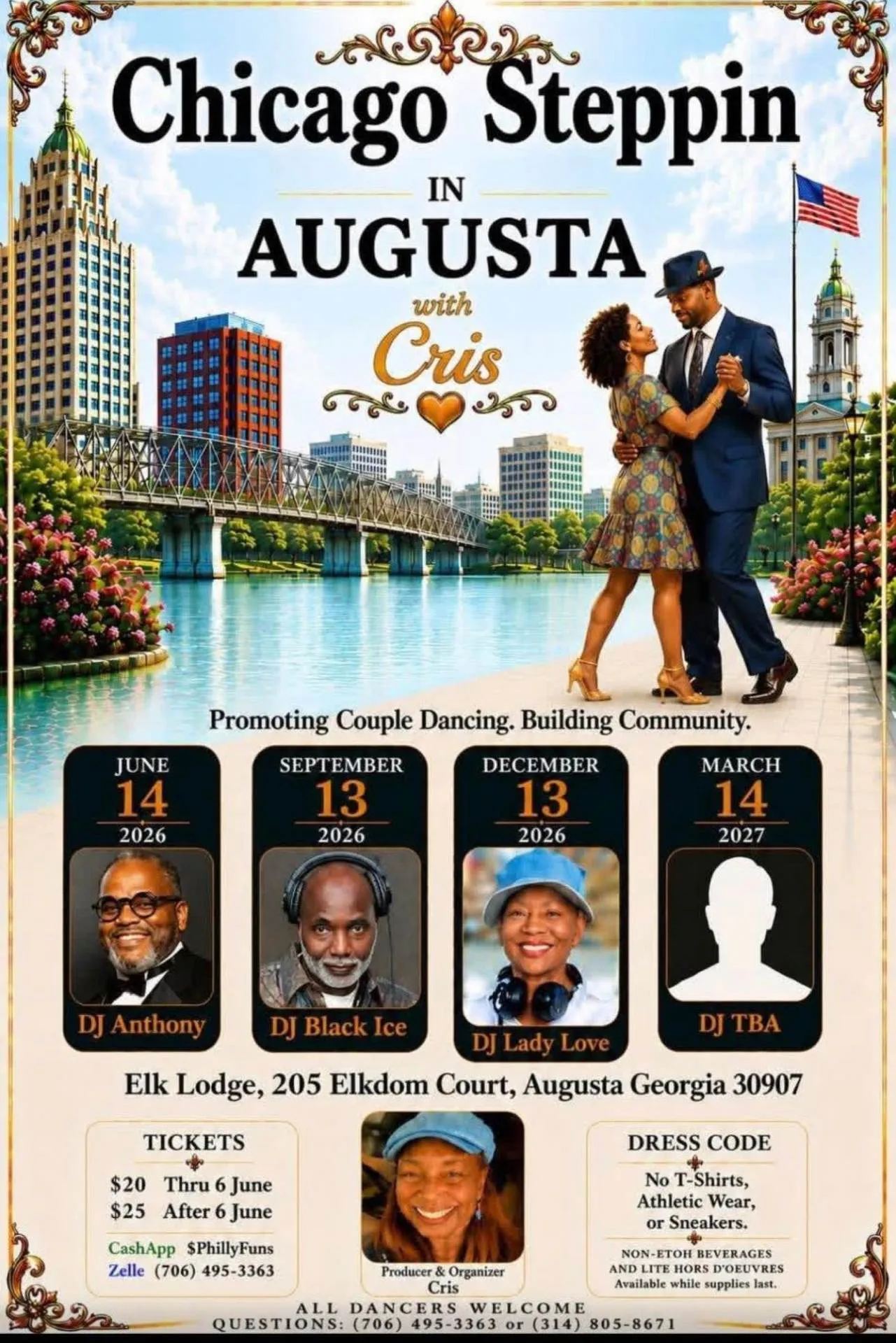 Chicago Steppin in Augusta with Cris