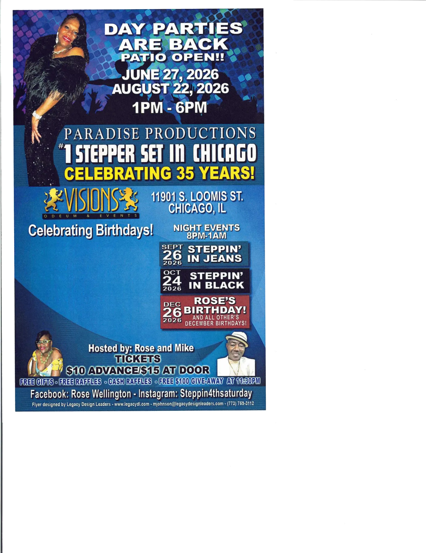 Paradise Productions #1 Stepper Set in Chicago - Celebrating 35 Years!