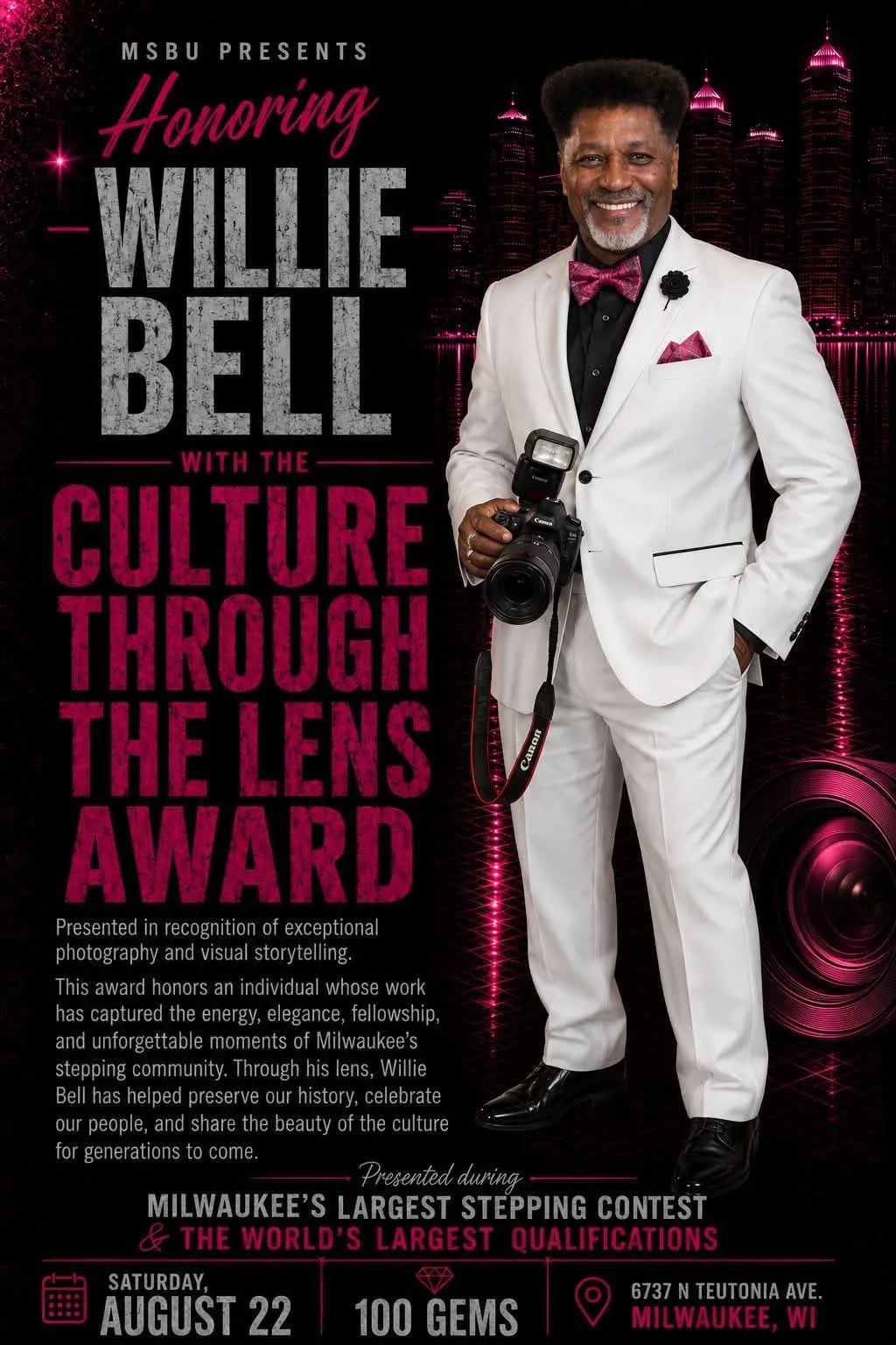 MSBU Presents: Honoring Willie Bell With The Culture Through The Lens Award