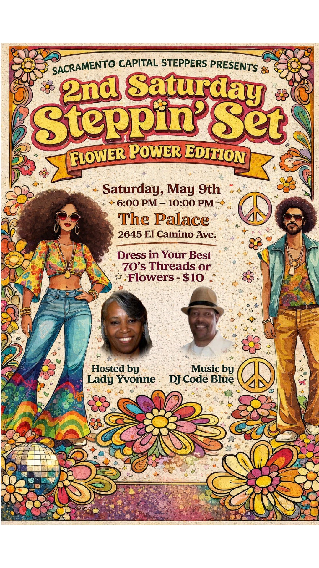 2nd Saturday Steppin' Set Flower Power Edition