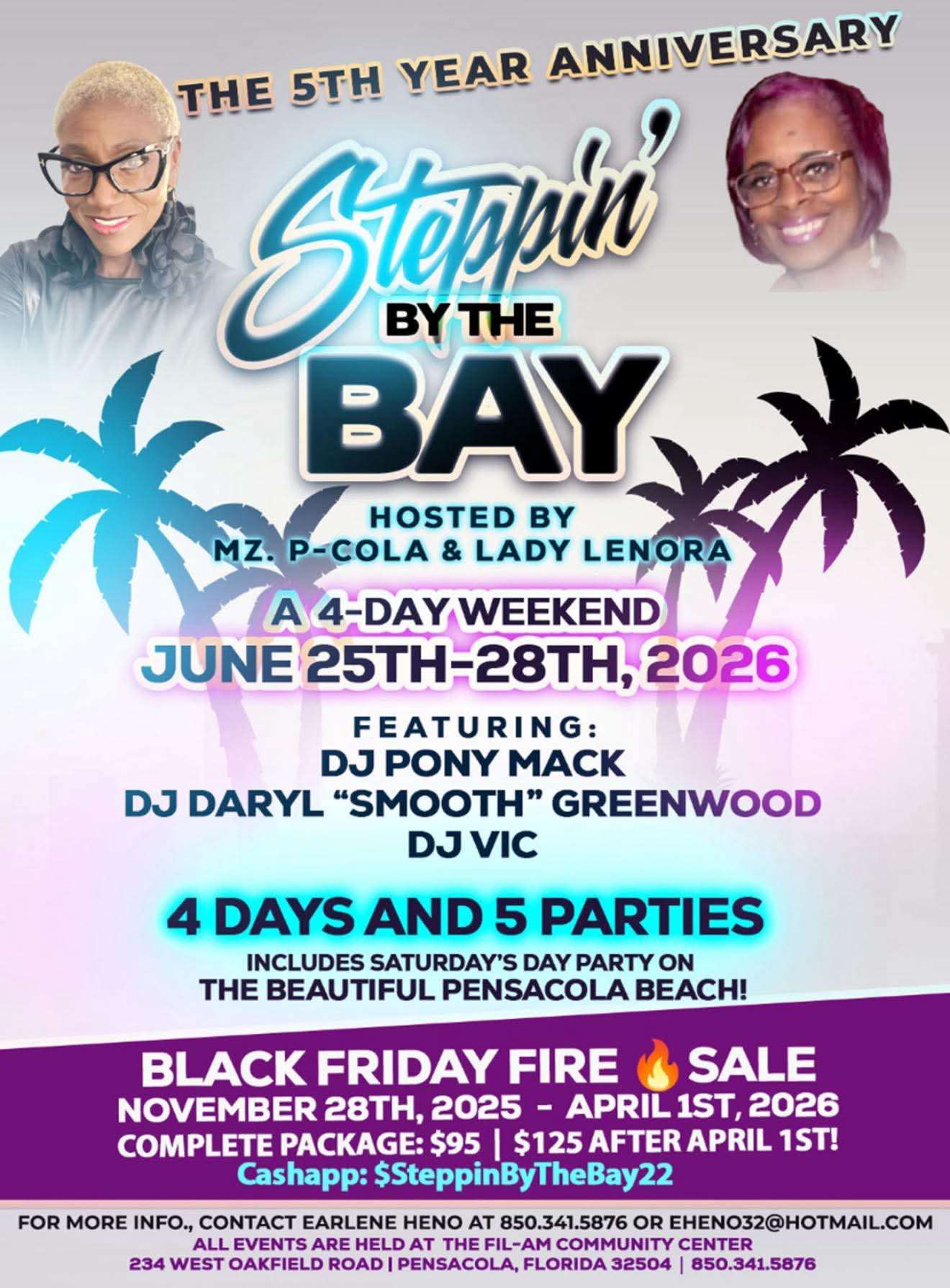 THE 5TH YEAR ANNIVERSARY Steppin' BY THE BAY